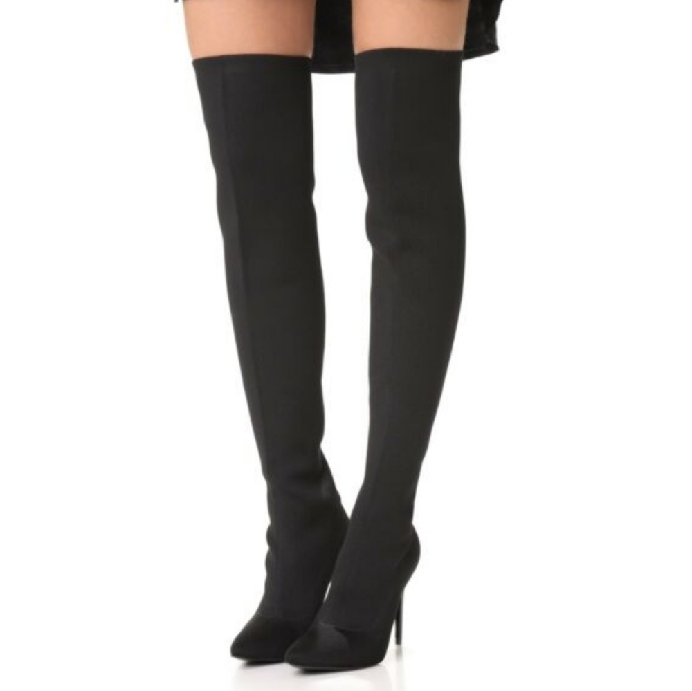 Kendall & Kylie Anabel Satin Over The Knee Boot